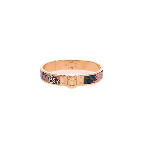 Hermes The Three Graces Hinged Enamel Bracelet w/ Box